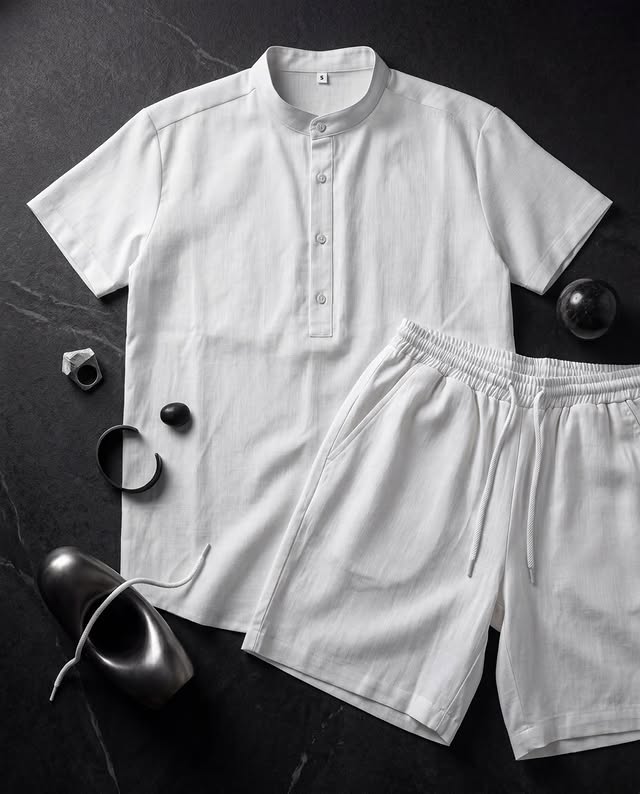 LI-112  | Noir Sovereign Linen Co-Ord Set ⭐
