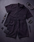 LI-112  | Noir Sovereign Linen Co-Ord Set ⭐