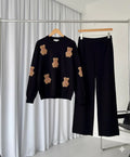 CH 586 BearCraze 3D Print Winter Fleece Co-ords Set -