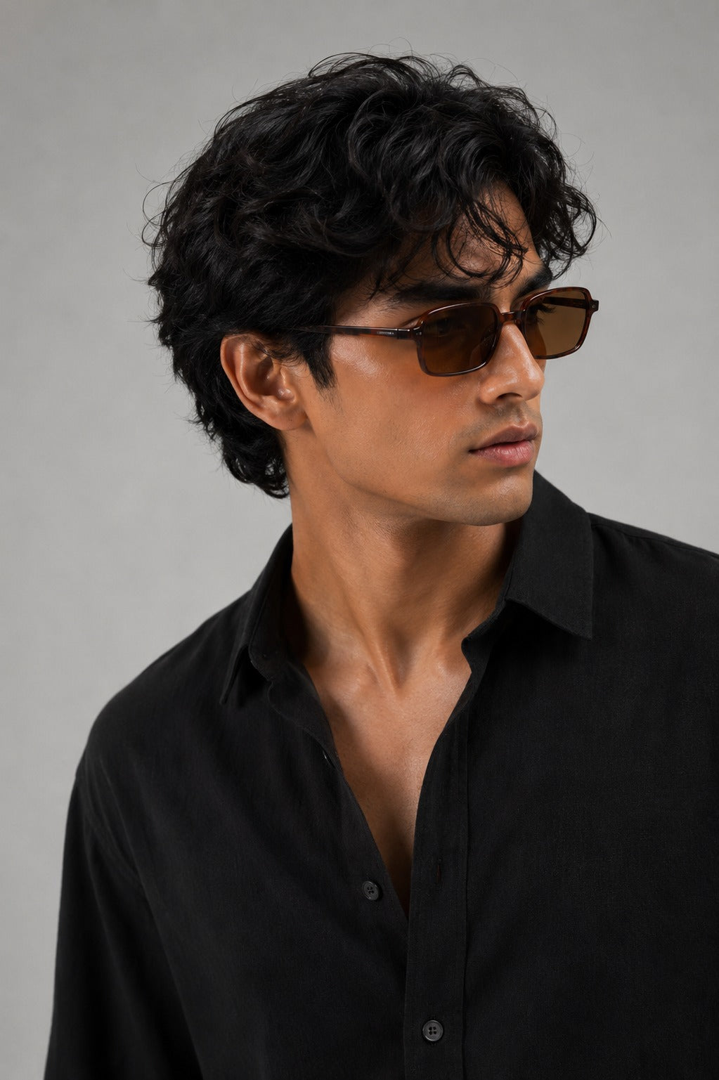 BS-BLK-001 | Premium Black Textured T-Shirt