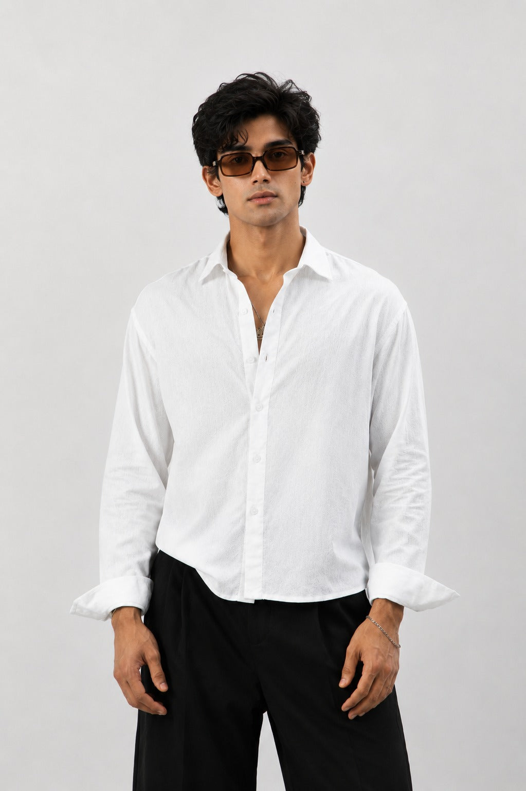 BS-WHT-001 | Premium White Essential Shirt