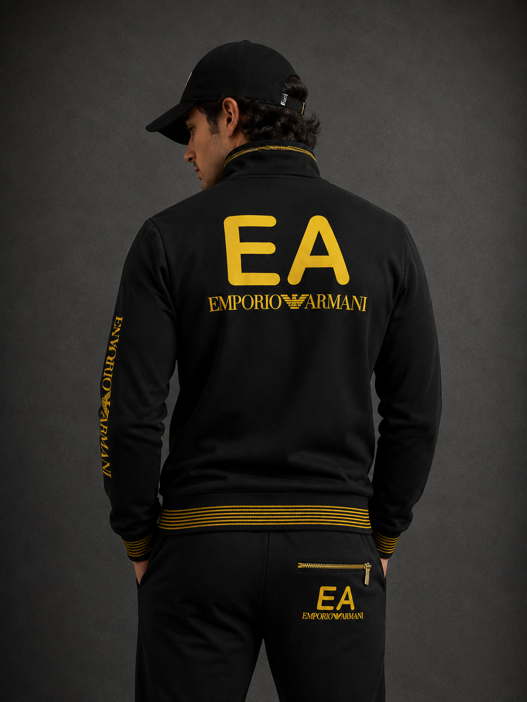 Men’s Premium Two-Piece Tracksuit Set – Zip Jacket & Jogger Pants- (W-18)