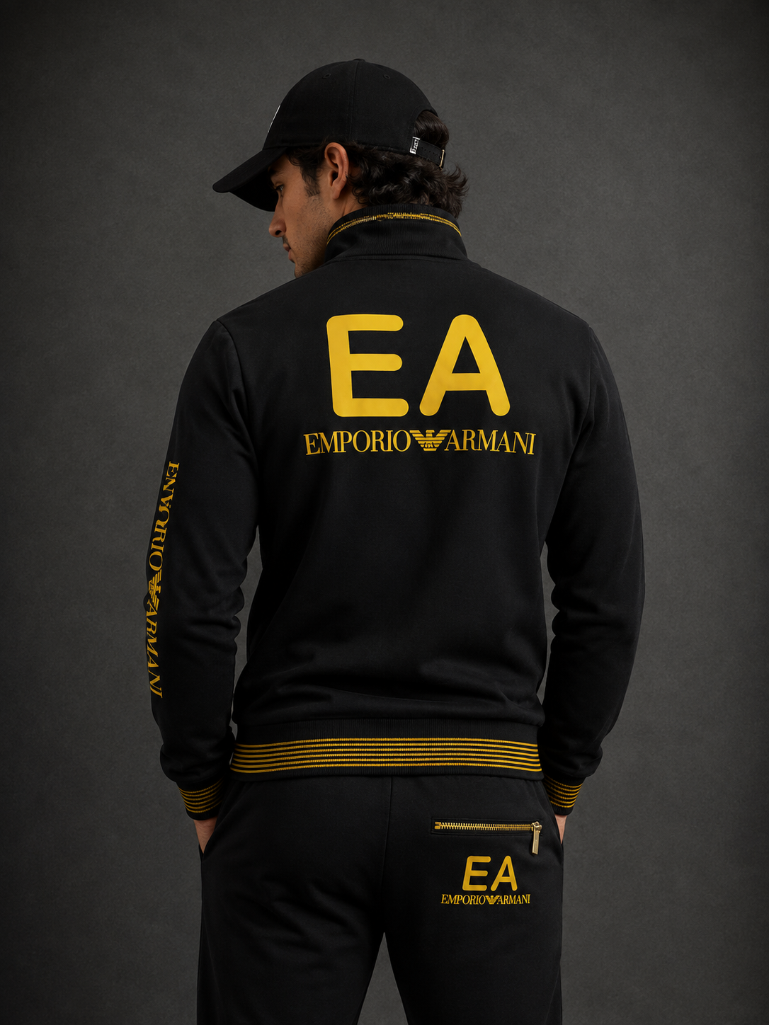 Men’s Premium Two-Piece Tracksuit Set – Zip Jacket & Jogger Pants- (W-18)