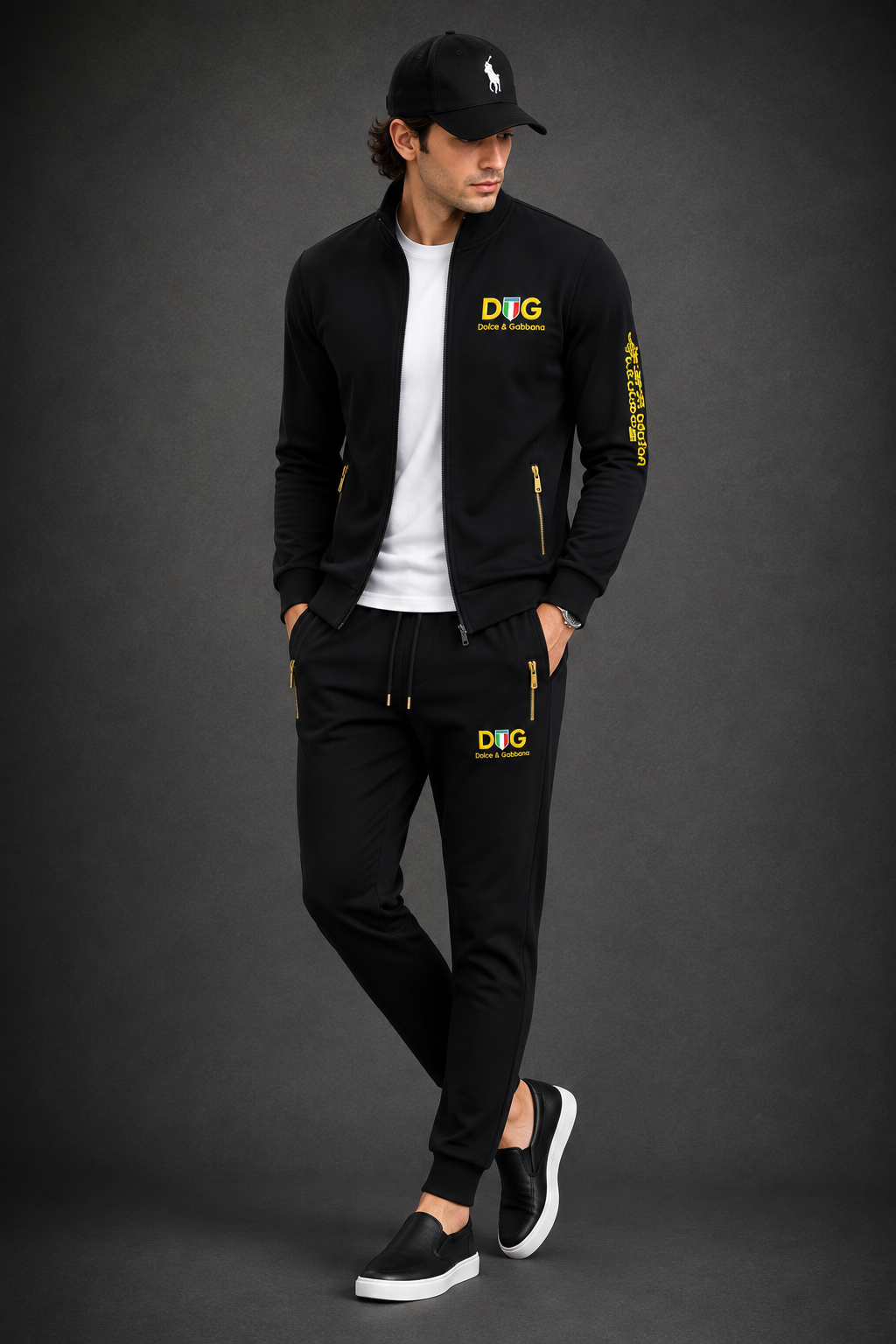 Men’s Premium Zip-Up Tracksuit Set – Modern Casual Wear- (W-17)