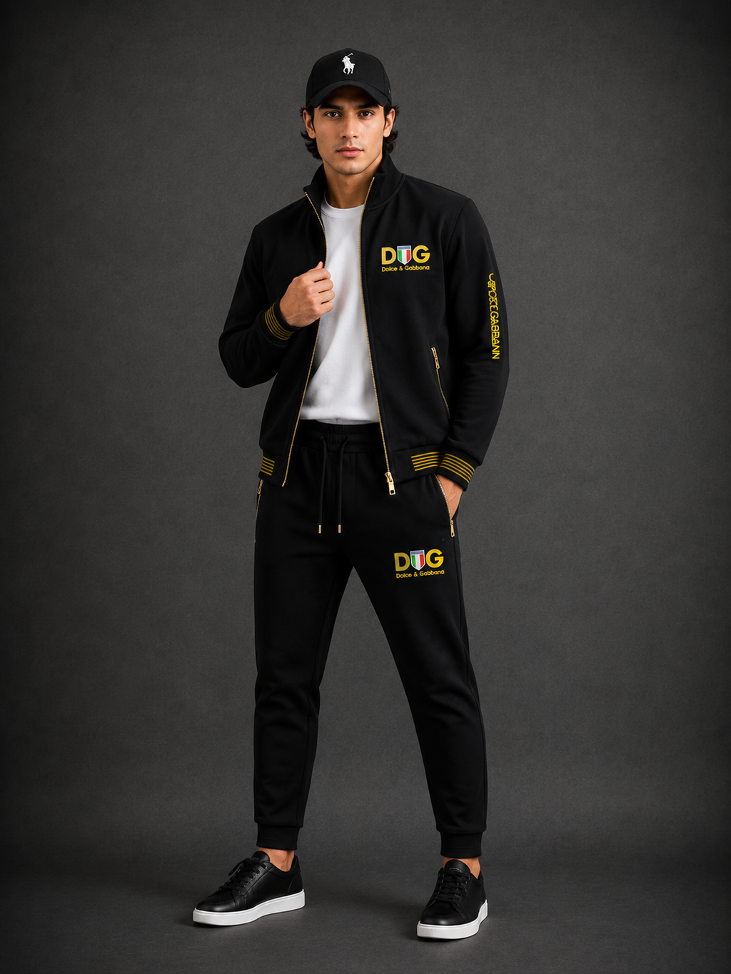 Men’s Premium Zip-Up Tracksuit Set – Modern Casual Wear- (W-17)