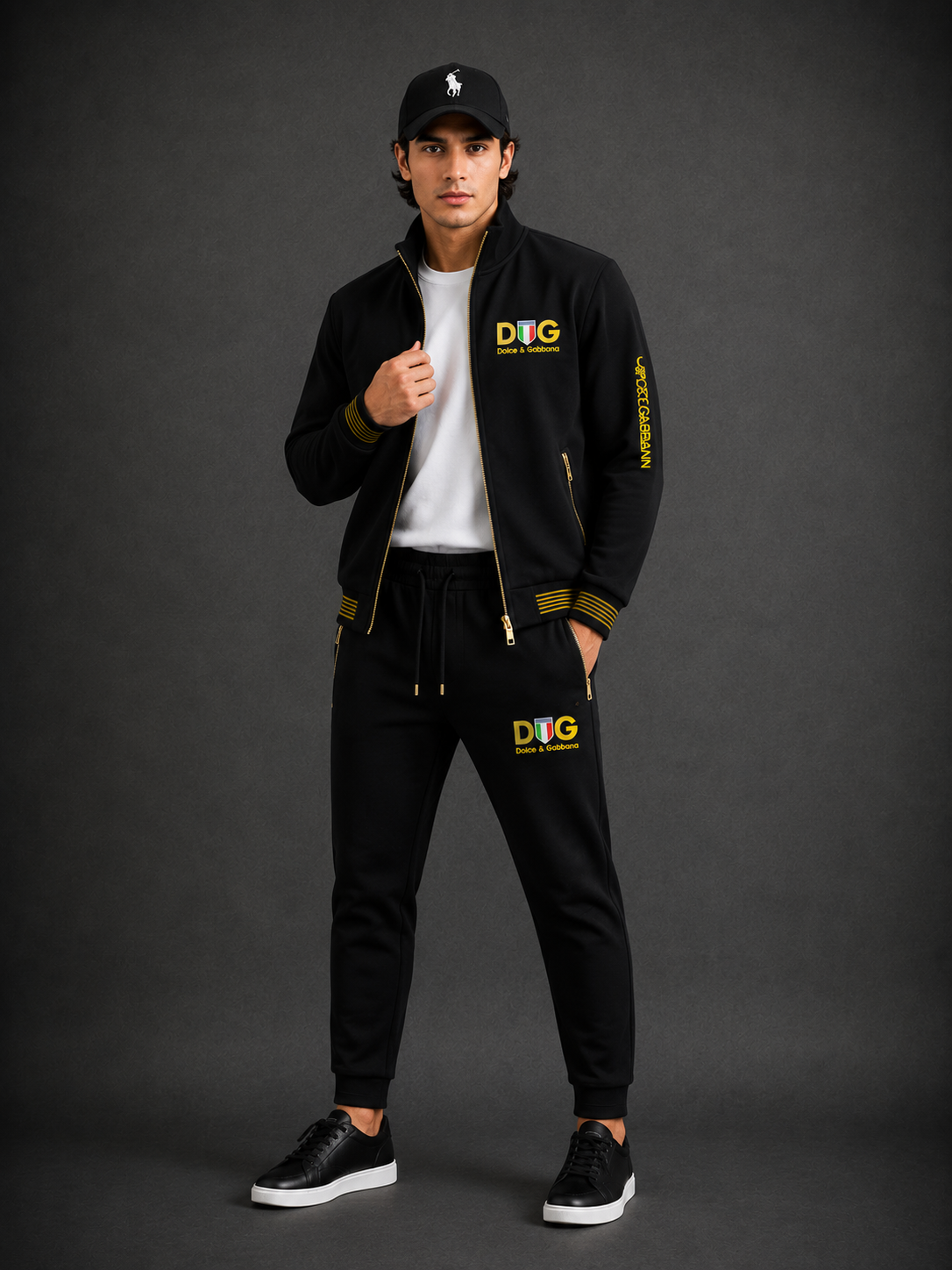 Men’s Premium Zip-Up Tracksuit Set – Modern Casual Wear- (W-17)