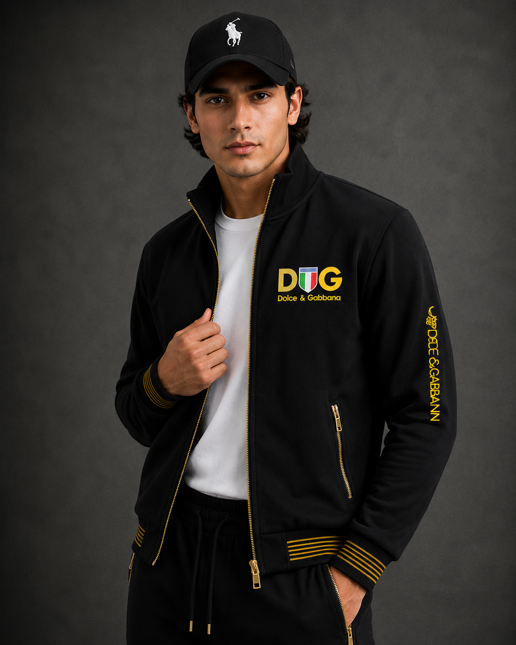 Men’s Premium Zip-Up Tracksuit Set – Modern Casual Wear- (W-17)