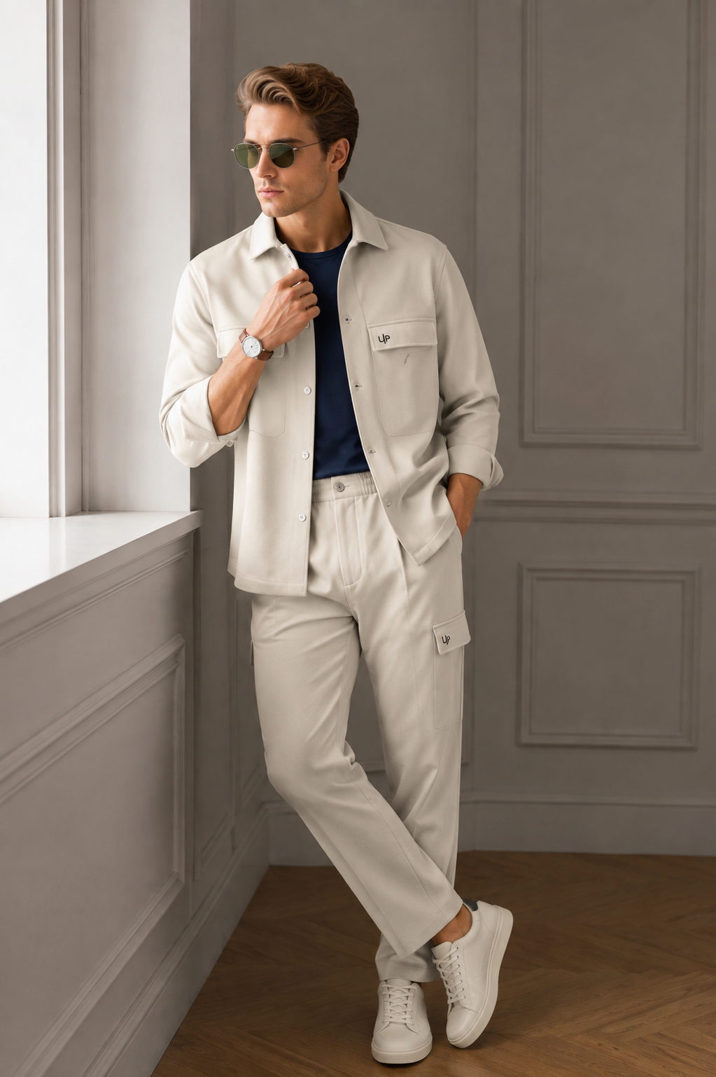 Men’s Premium Two-Piece Tracksuit – Modern Fit & Everyday Comfort- (W-19)