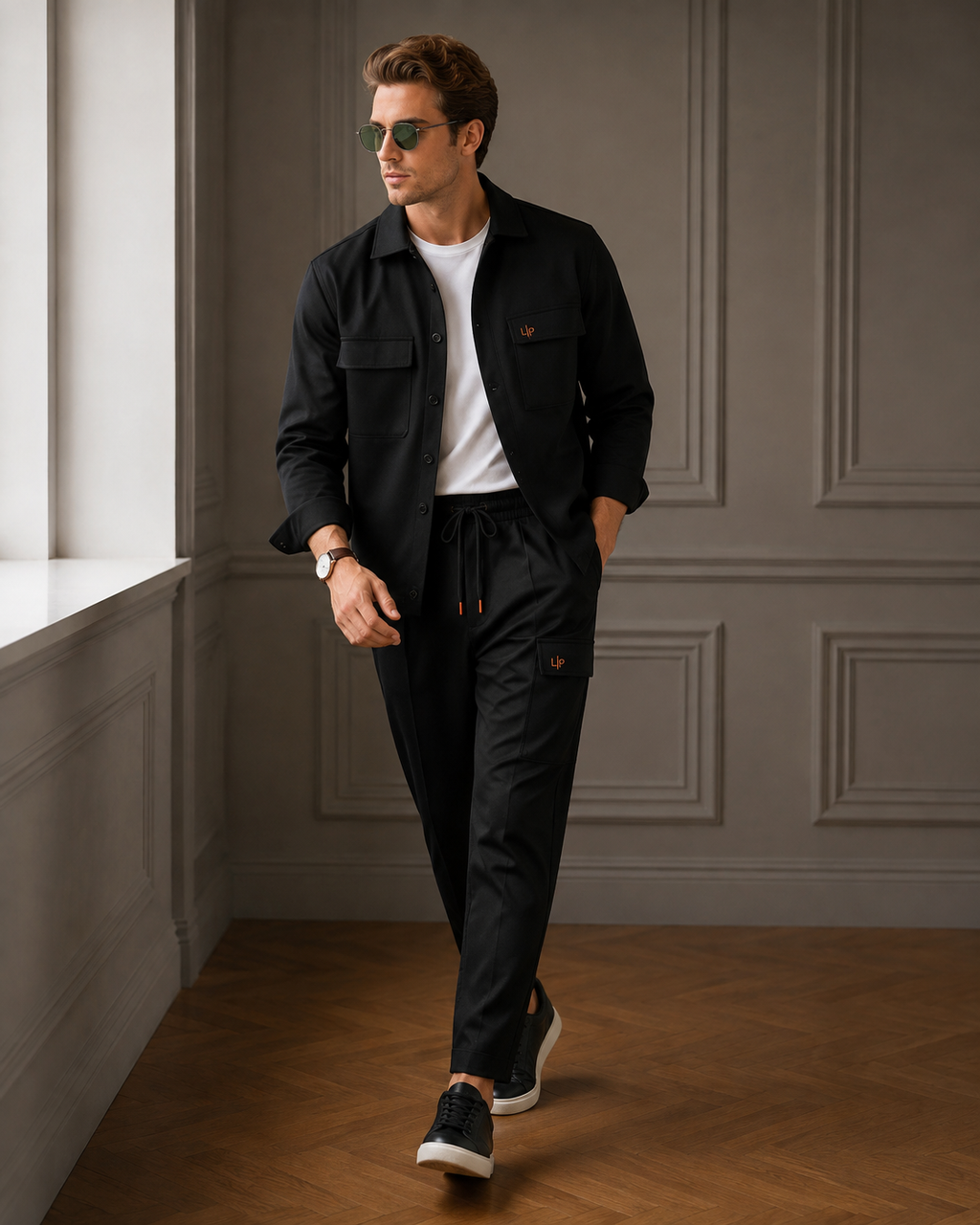 Men’s Premium Two-Piece Tracksuit – Modern Fit & Everyday Comfort- (W-19)