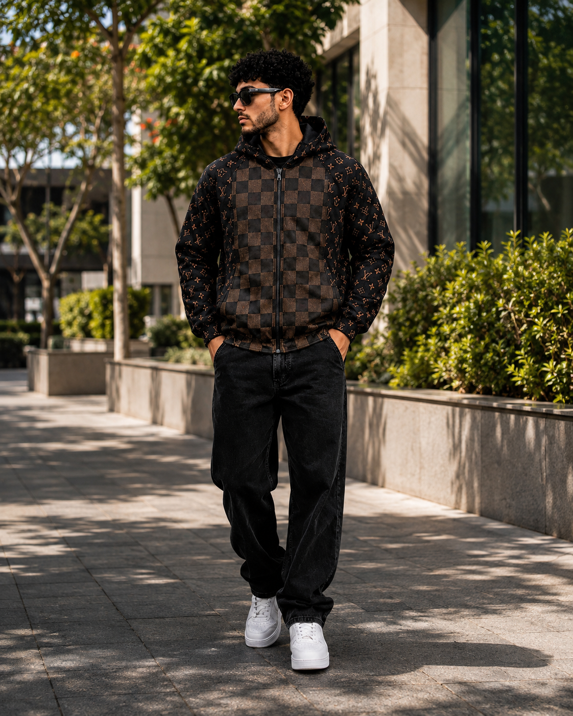 (CJ-26) Premium Urban Printed Hooded Jacket