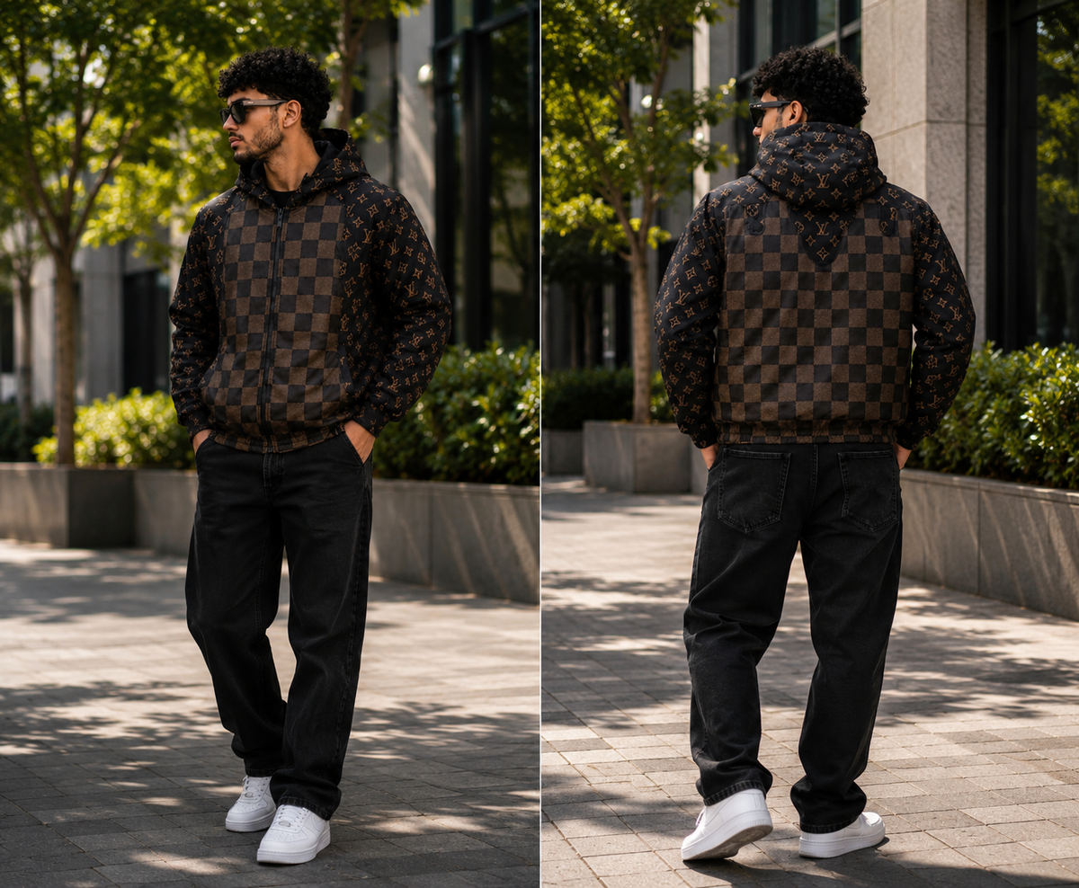 (CJ-26) Premium Urban Printed Hooded Jacket