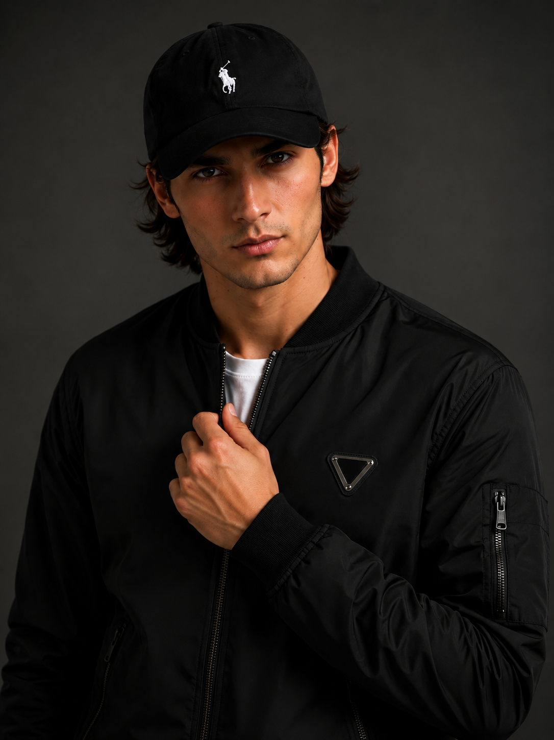 (CJ-4) Premium Navy Blue Bomber Jacket | Lightweight Zip-Up Casual Jacket