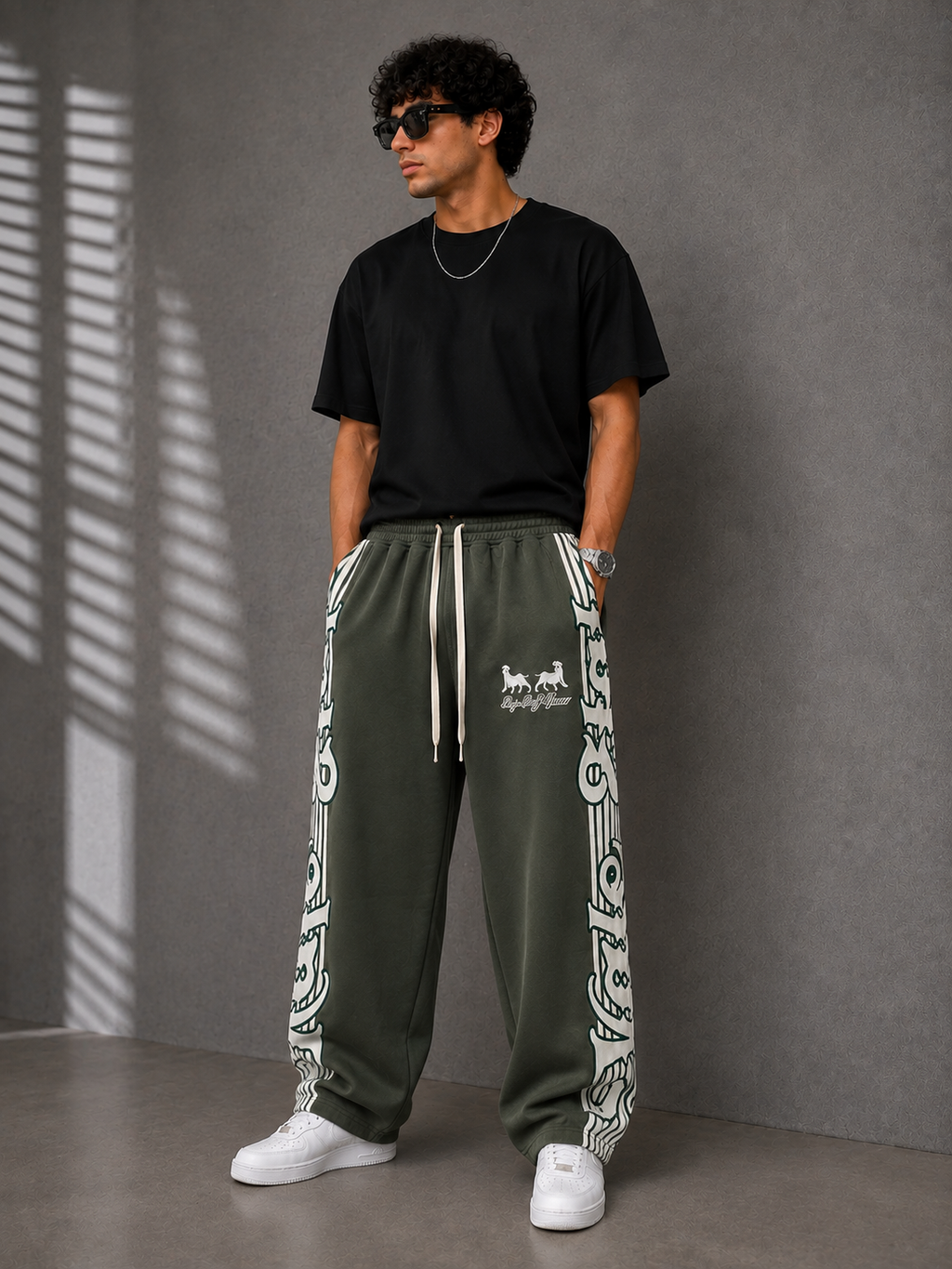 BT - 009 | AARA Olive Green Signature Track Pants