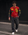 (CJ-27) Men’s Urban Streetwear Varsity Bomber Jacket