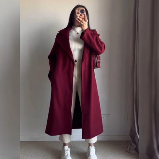 CH 516  Luxe Warm Fleece Longline Winter Coat