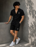 LI-113 | Men’s Premium Textured Shirt & Shorts Co-Ord Set