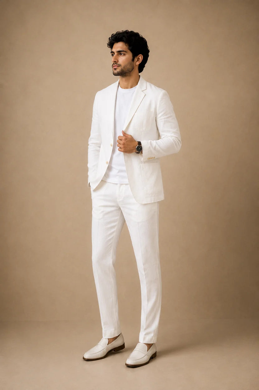 LI- 145  | The Côte Linen Blazer Set + Free t-shirt
