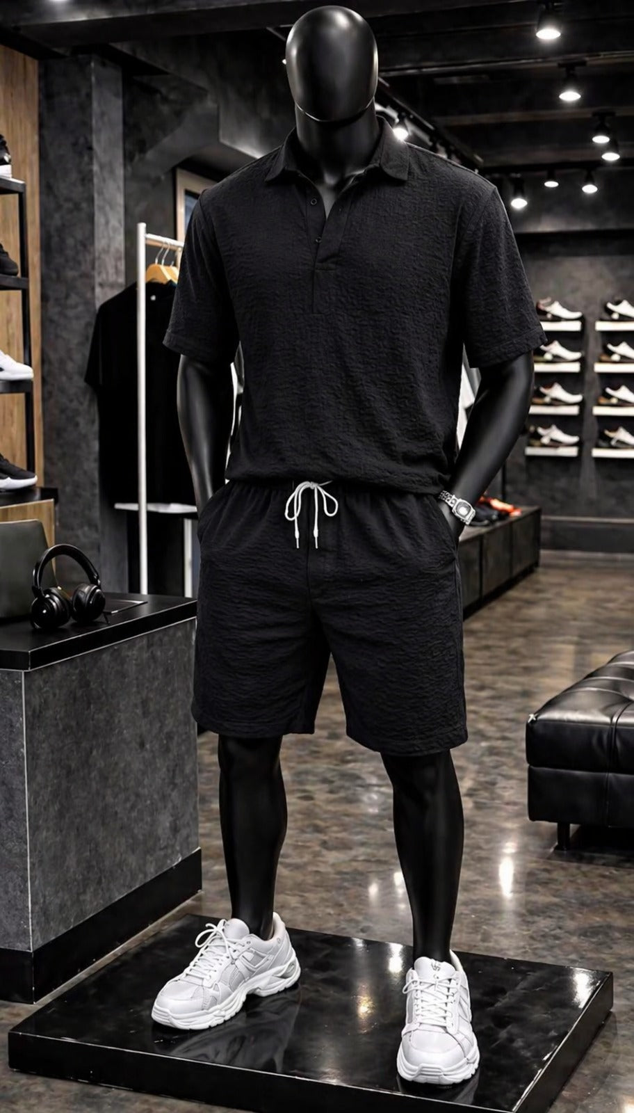 LI-89  MEN’S OBSIDIAN TEXTURE SET – ELITE SUMMER OUTFIT