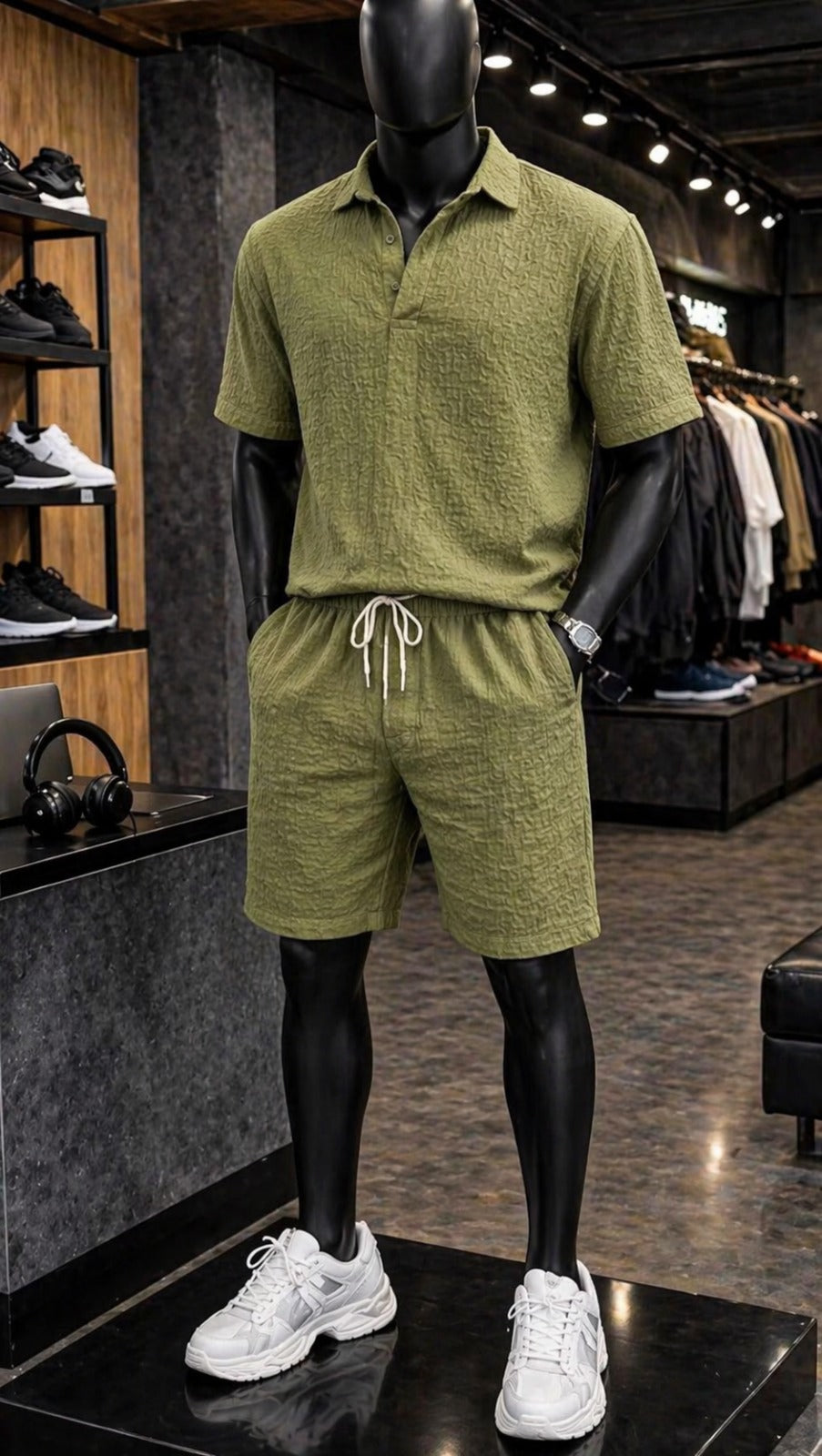 LI-89  MEN’S OBSIDIAN TEXTURE SET – ELITE SUMMER OUTFIT