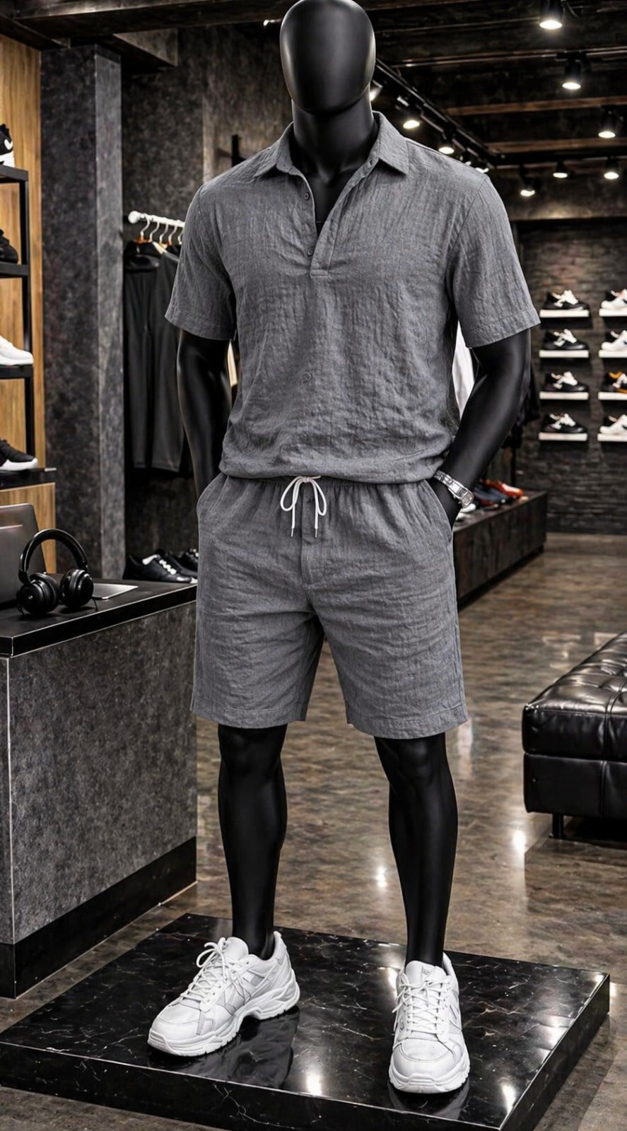 LI-89  MEN’S OBSIDIAN TEXTURE SET – ELITE SUMMER OUTFIT