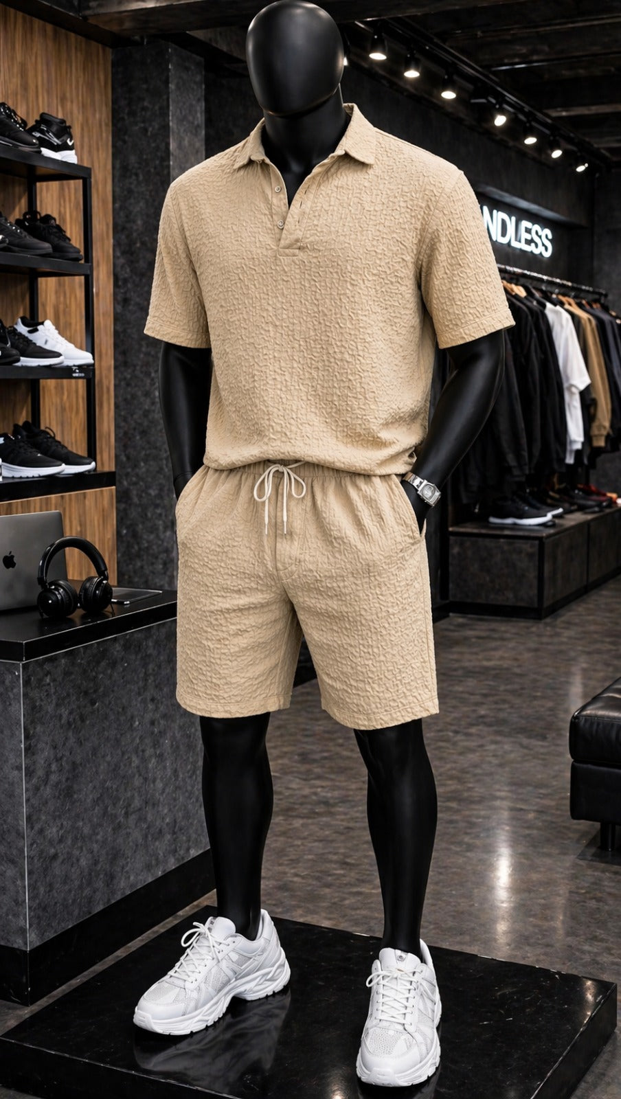 LI-89  MEN’S OBSIDIAN TEXTURE SET – ELITE SUMMER OUTFIT