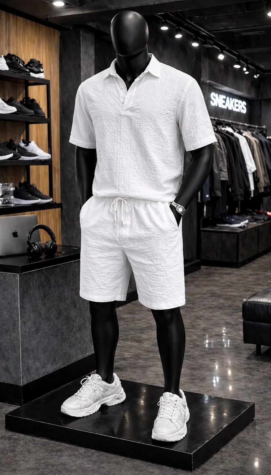 LI-89  MEN’S OBSIDIAN TEXTURE SET – ELITE SUMMER OUTFIT