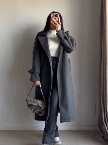 CH 516  Luxe Warm Fleece Longline Winter Coat