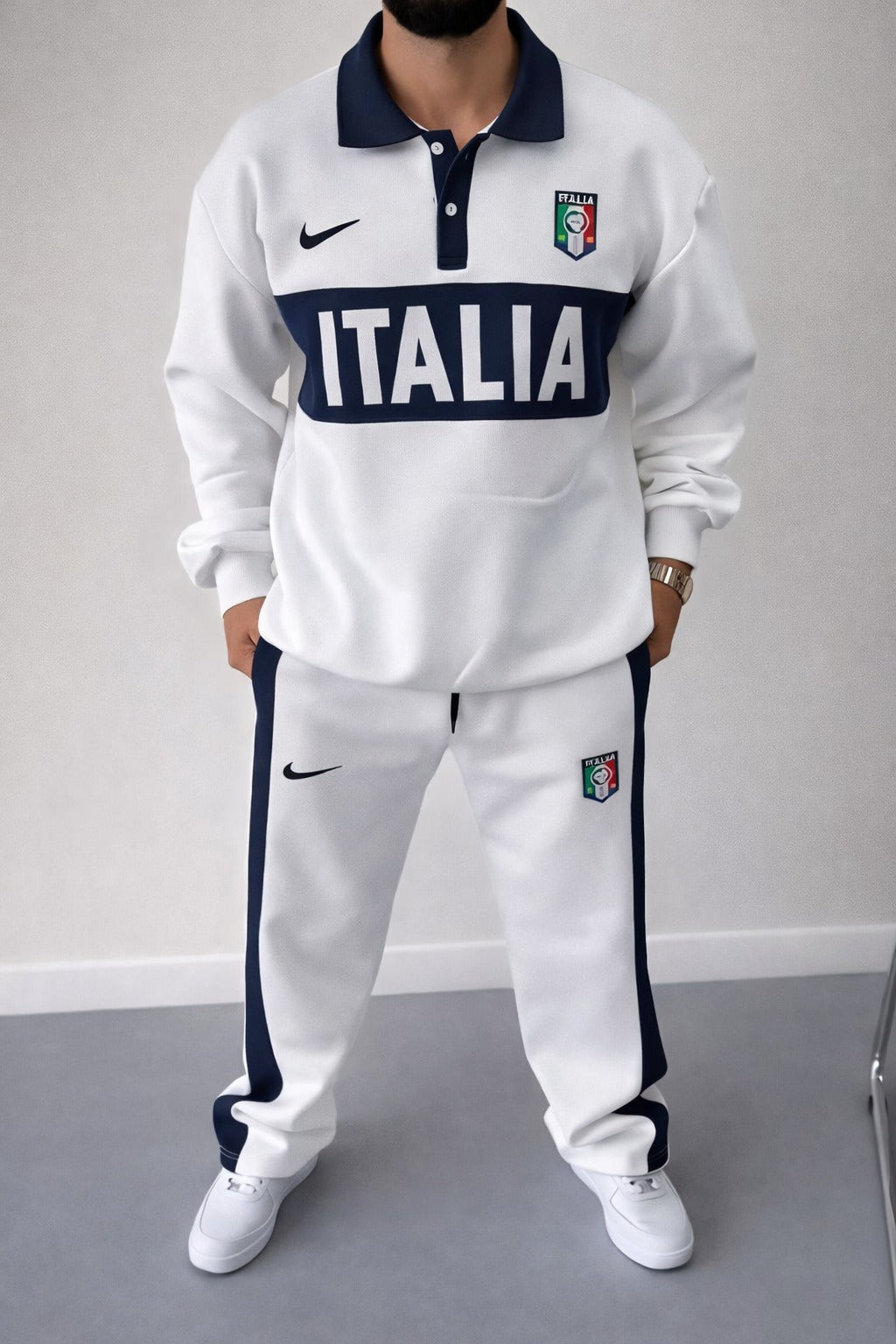Men’s Italy-Inspired Premium Track Suit – Sporty Casual Wear Set   -  (W-10)