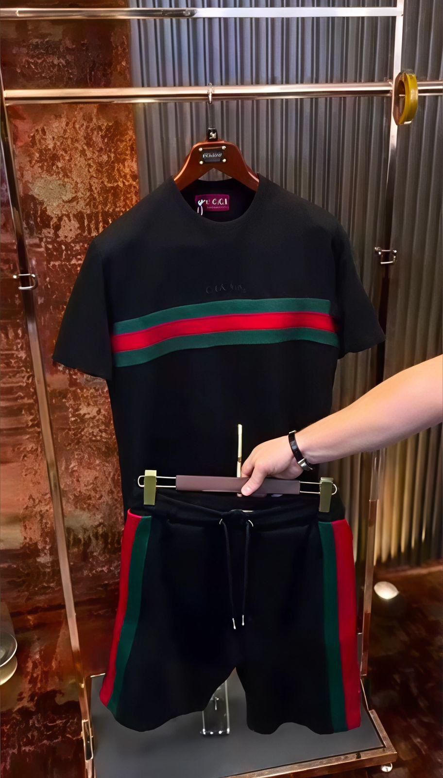 Men’s Premium Gucci Co-Ord Set  T-Shirt with Shorts ( V-15 GUCCI)