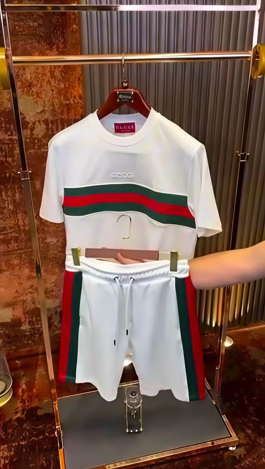 Men’s Premium Gucci Co-Ord Set  T-Shirt with Shorts ( V-15 GUCCI)