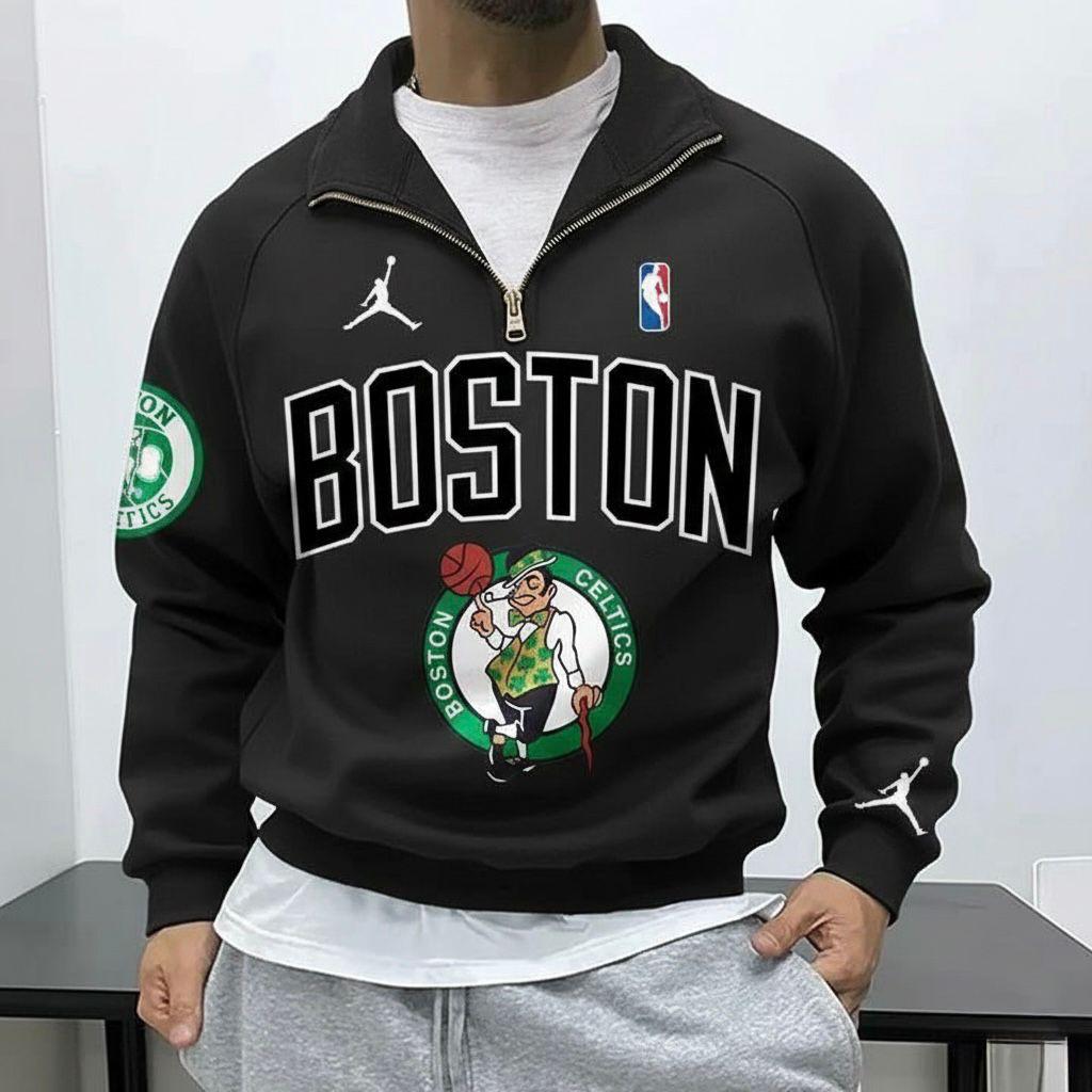Boston Celtics Classic Green Sweatshirt-(S4)