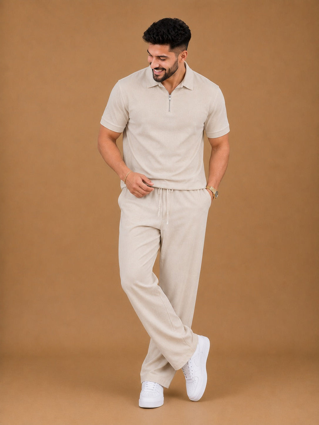 LI-160 | Aero Luxe Zip Collar Co-Ord Set