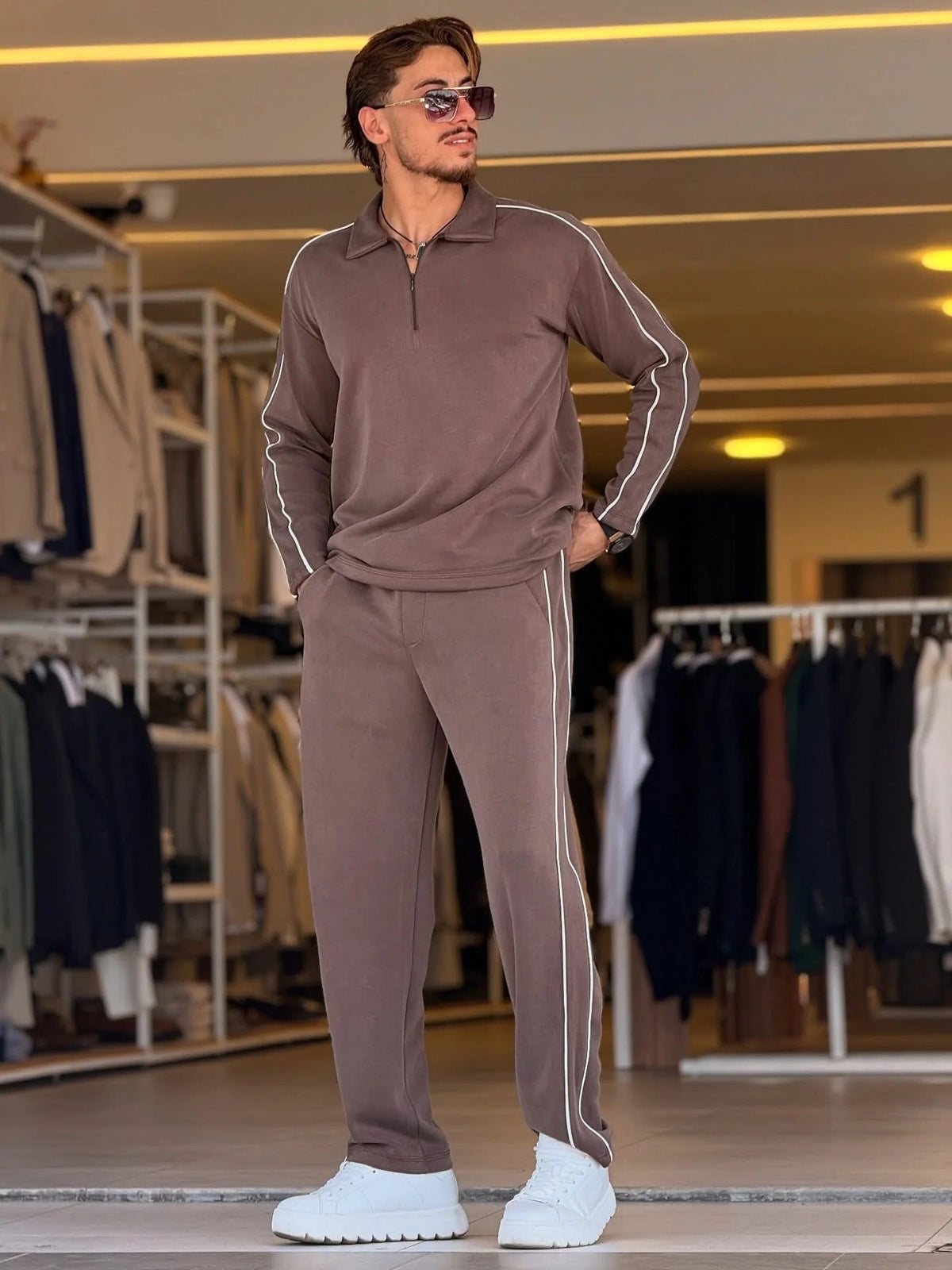 LI-67 NEW WINTER ZIPPER TRACKSUIT