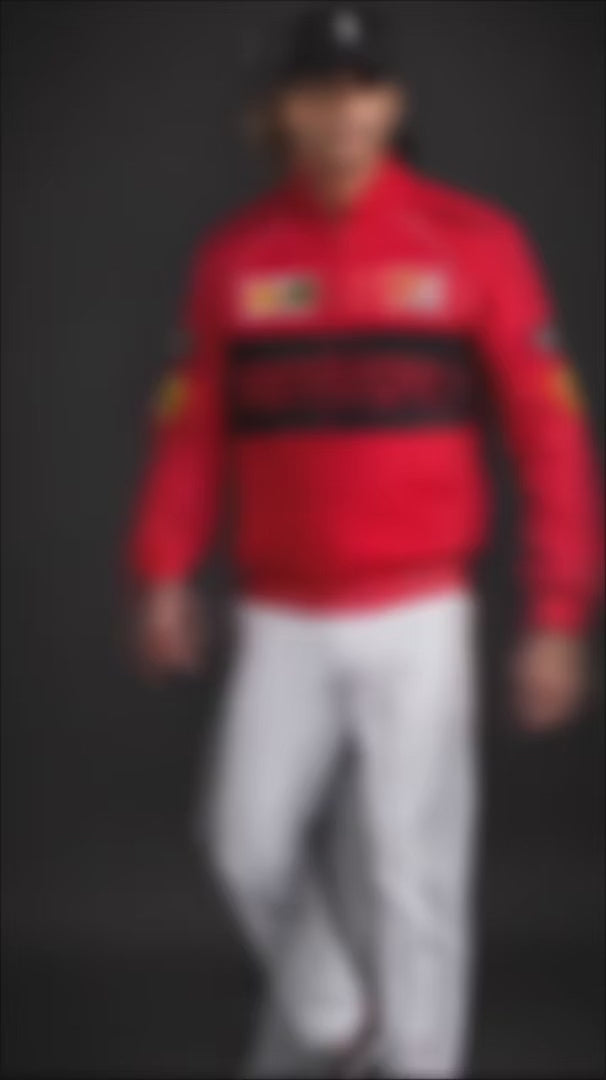 ( CJ-9) Ferrari Racing Jacket – Premium  Motorsport Bomber Jacket
