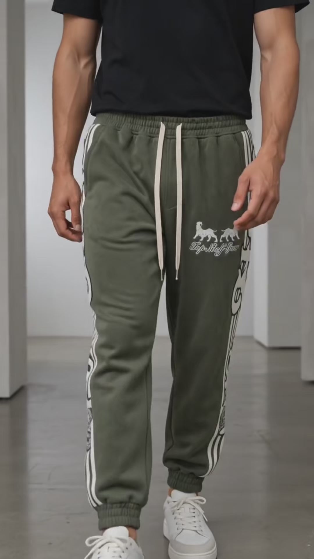 BT - 009 | AARA Olive Green Signature Track Pants