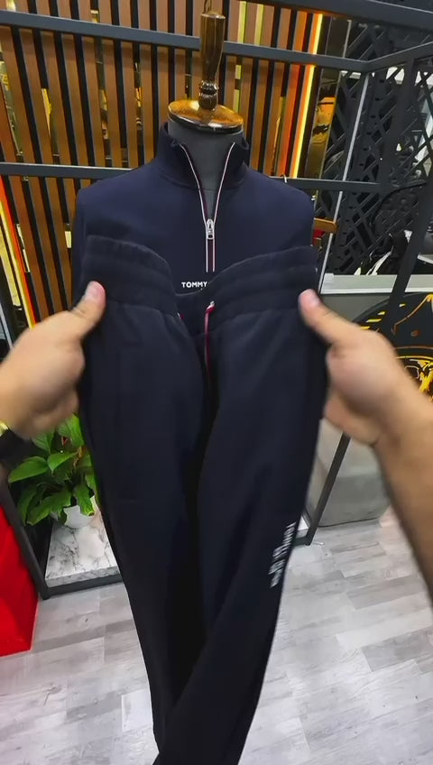 Men’s Half-Zip Tracksuit Set – Modern Athletic Fit - (W-16)